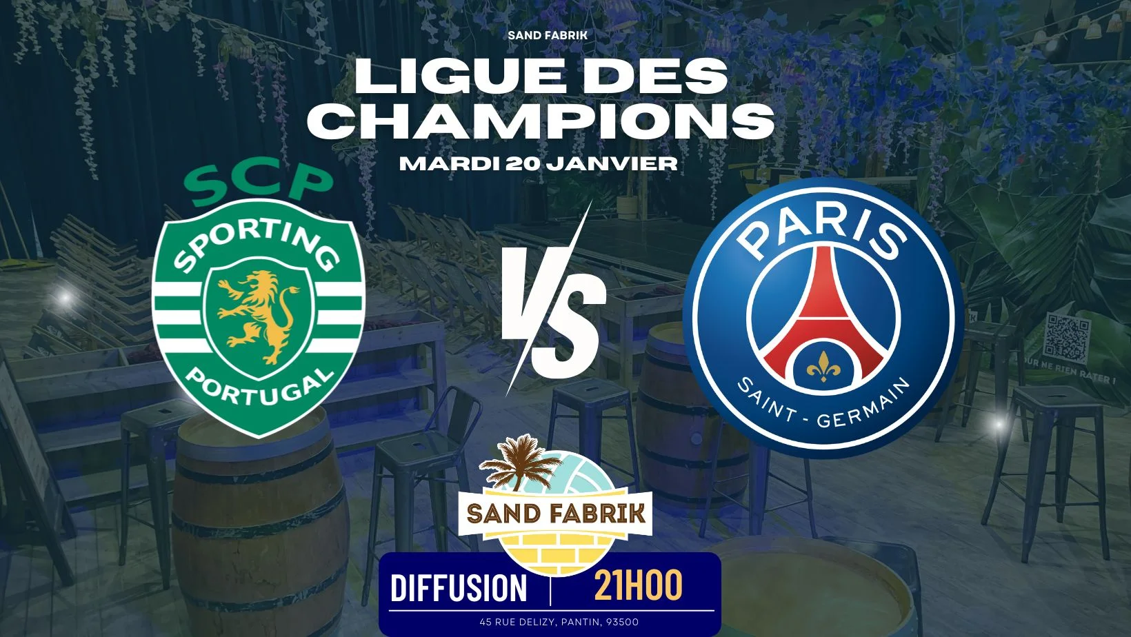 Diffusion LDC : Sporting Portugal Vs PSG