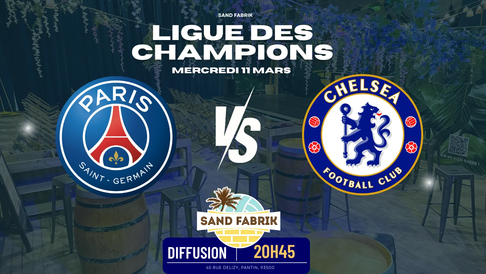 Diffusion LDC : PSG Vs Chelsea